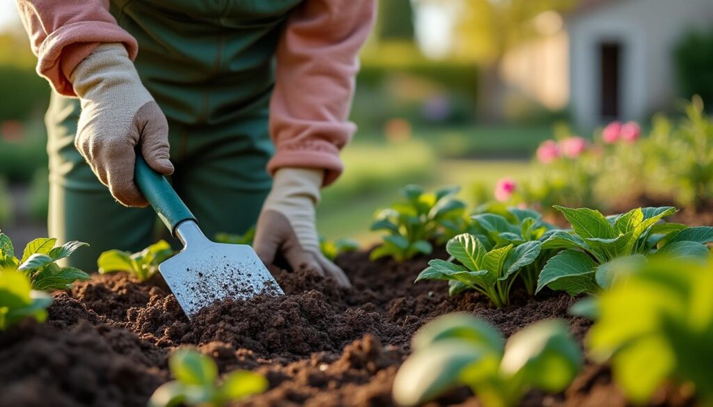 Préparer le potager au printemps avec une grelinette dans votre maison