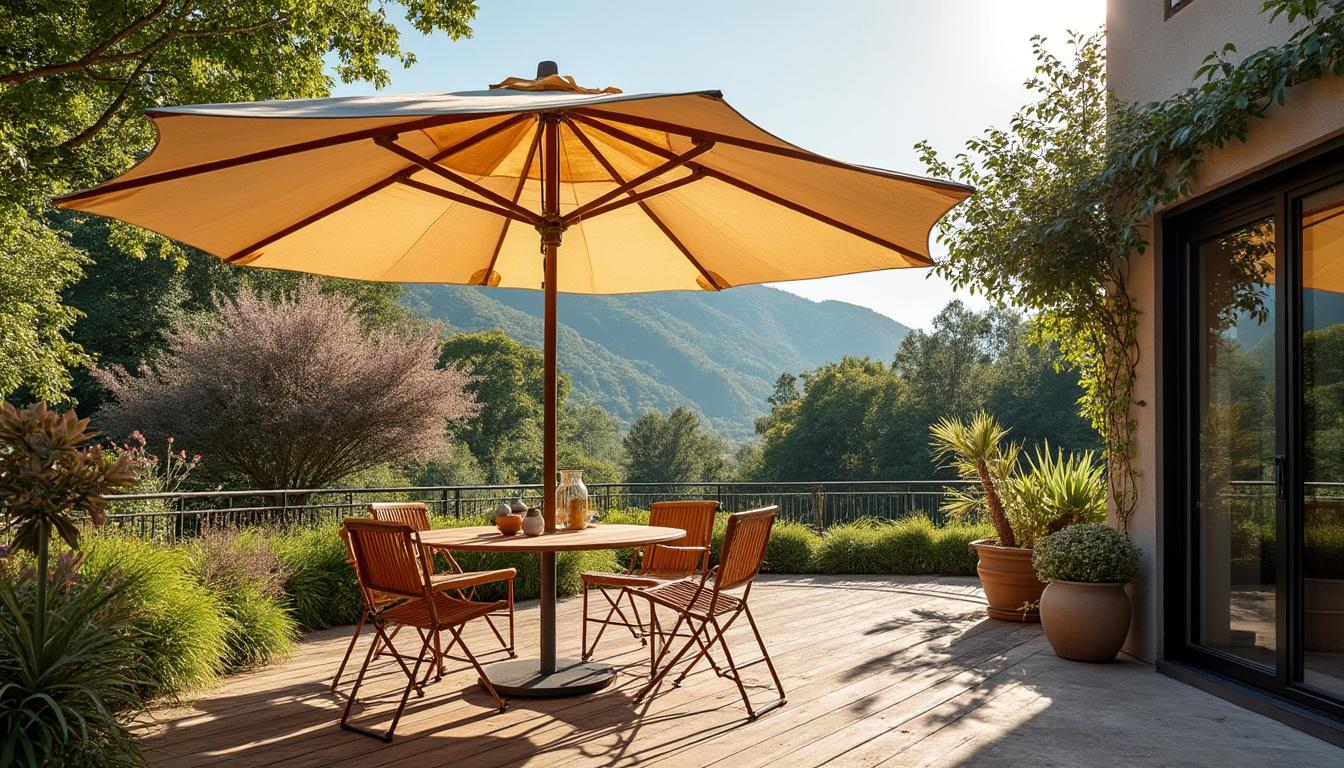 Pourquoi un parasol terrasse peut-il devenir couleur pâle