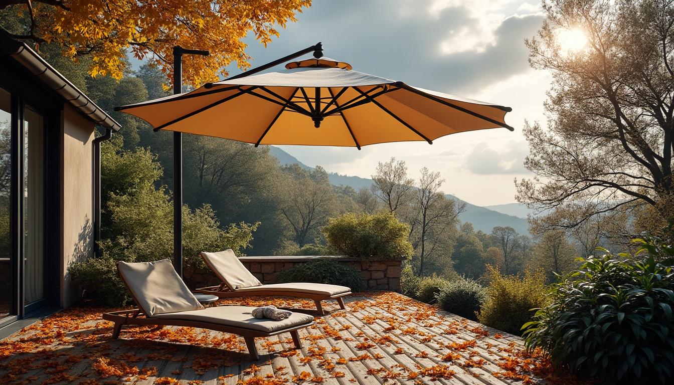 Comment sécuriser un parasol terrasse par vent fort