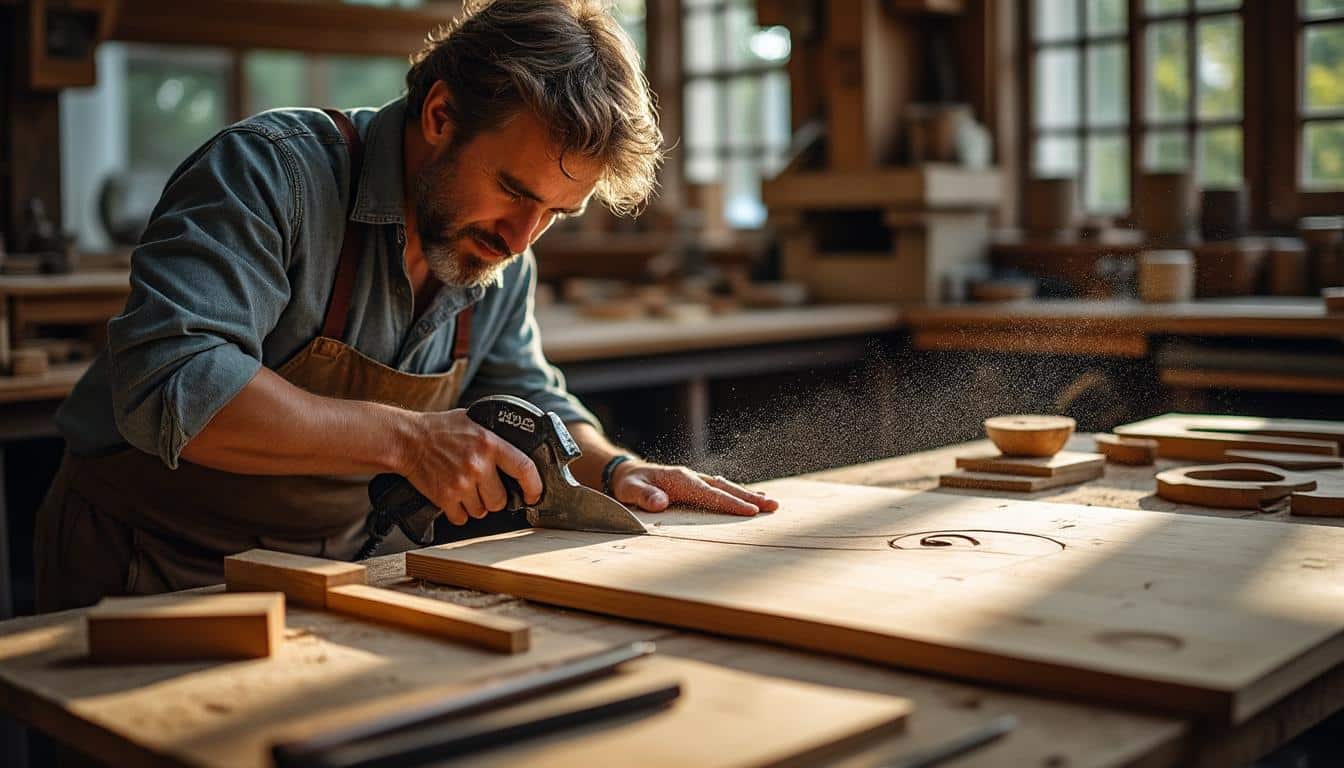 Illustration: Pourquoi la scie à onglet radiale est-elle l’outil indispensable pour vos découpes précises ?