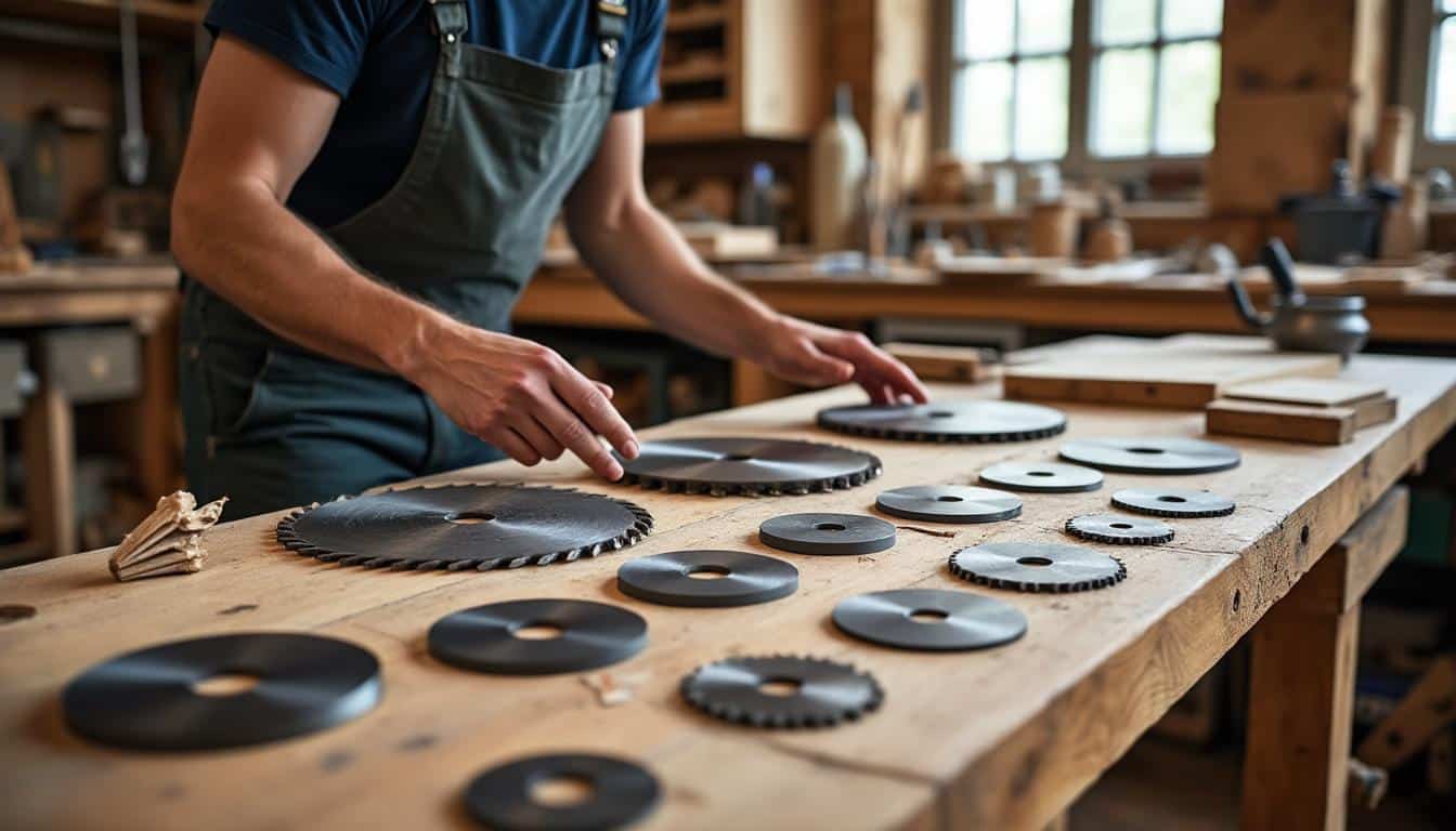 Illustration: Les différents types de lames de scie circulaire adaptées au bois et leurs usages spécifiques