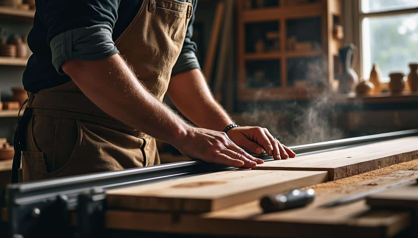 Illustration: Comprendre l’utilité du rail coulissant pour la scie sur table