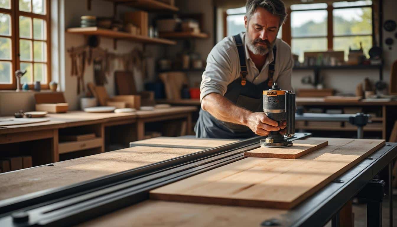 Illustration: Les avantages majeurs apportés par un système coulissant pour scie sur table