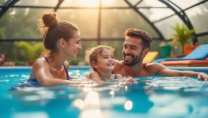 Dôme pour piscine hors sol : protection et confort prolongés