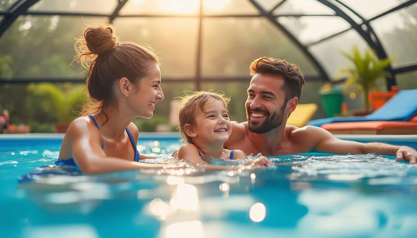 Dôme pour piscine hors sol : protection et confort prolongés
