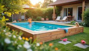 Piscine hors sol en bois semi enterrée : guide complet et conseils