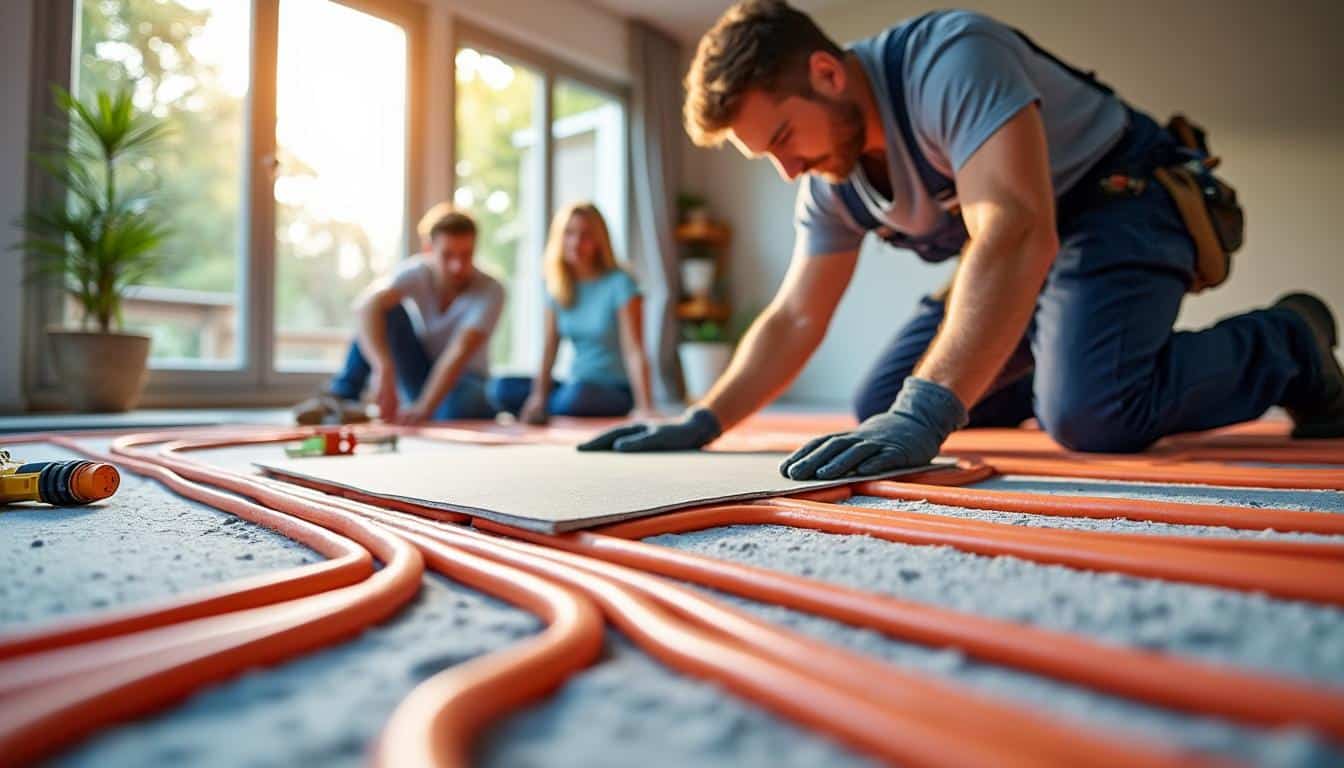 Illustration: Comprendre le fonctionnement et les bénéfices du plancher chauffant