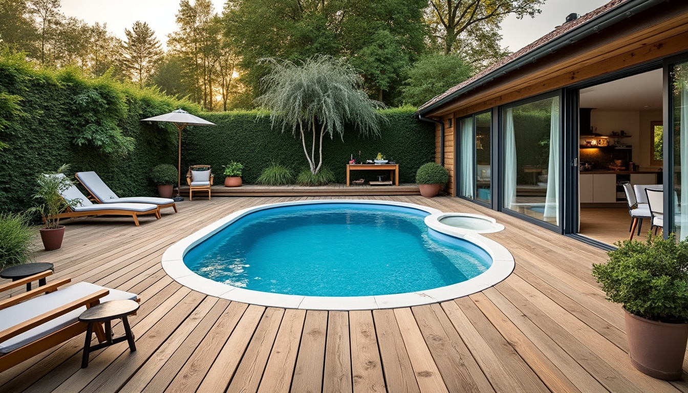 Illustration: Comprendre les spécificités d’une terrasse autour de la piscine hors sol