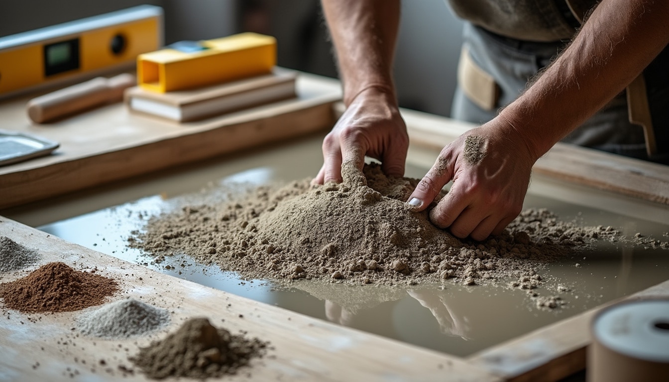 Ciment, chaux et sable : dosage idéal pour un mortier durable